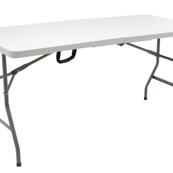 Τραπέζι catering Rodeo pakoworld πτυσσόμενο-βαλίτσα λευκό 152x70x74εκ
