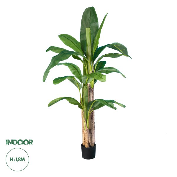 GloboStar® Artificial Garden BANANA TREE 20017 Τεχνητό Διακοσμητικό Φυτό Μπανανιά - Μπανανόδεντρο Υ180cm