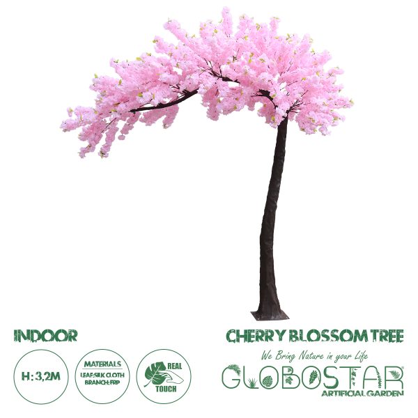 GloboStar® Artificial Garden CHERRY BLOSSOM TREE 20184 Τεχνητό Διακοσμητικό Δέντρο Βουκαμβίλια Άνθος Κερασιάς Υ320cm
