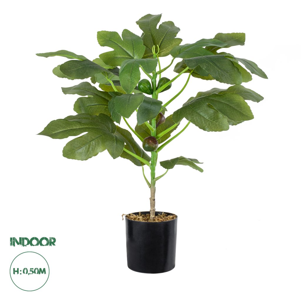 GloboStar® Artificial Garden FIG TREE 20380 Τεχνητό Διακοσμητικό Φυτό Συκιά Υ50cm