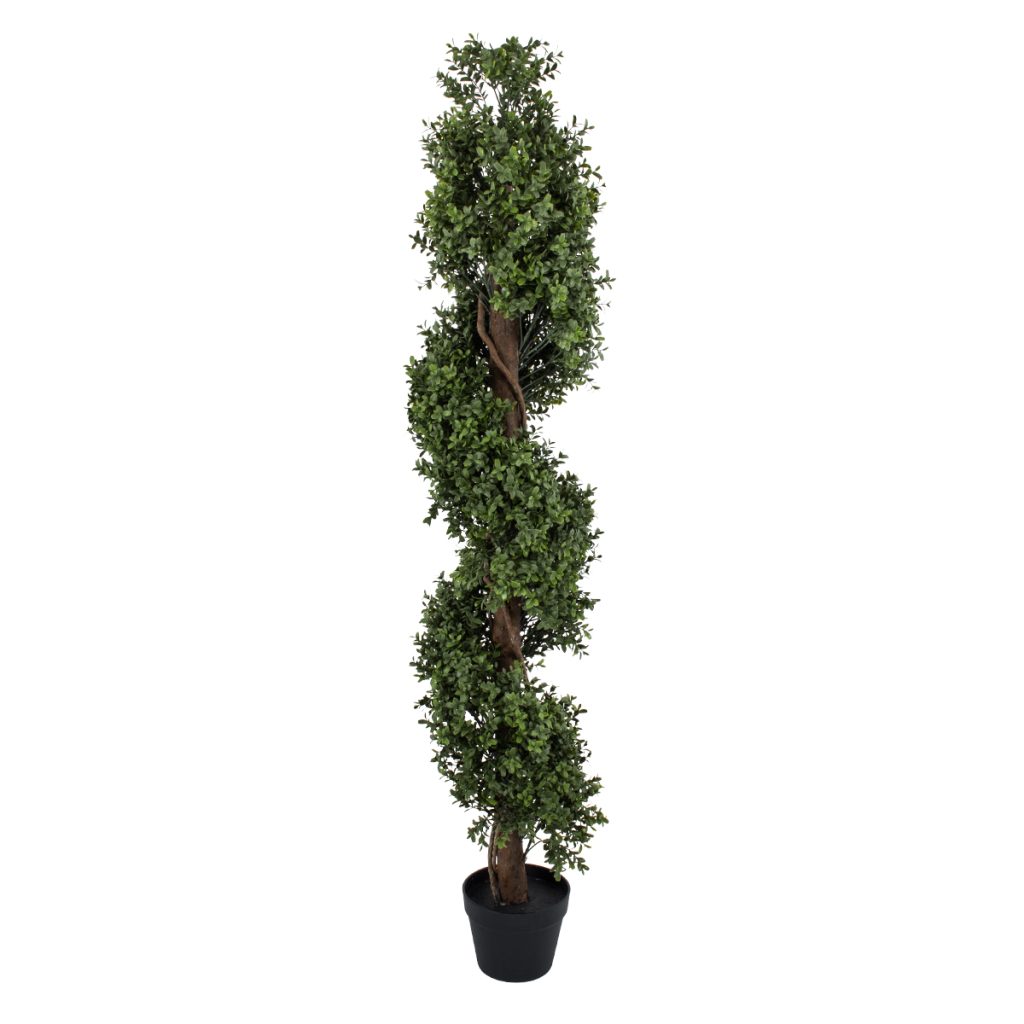 GloboStar® Artificial Garden BUXUS SPIRAL 20401 Τεχνητό Διακοσμητικό Φυτό Σπιράλ Πυξός Υ150cm