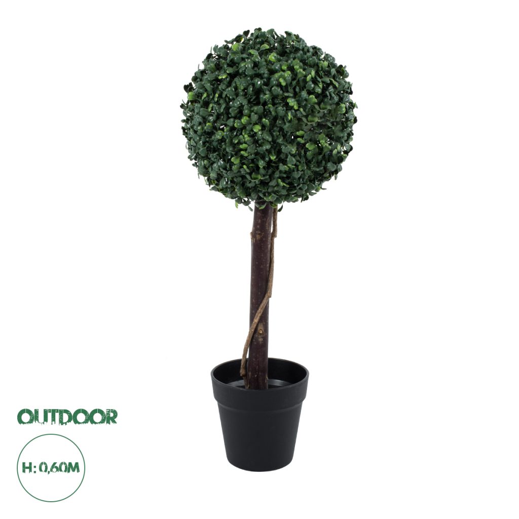 GloboStar® Artificial Garden BUXUS 20405 Τεχνητό Διακοσμητικό Φυτό Πυξός Υ60cm