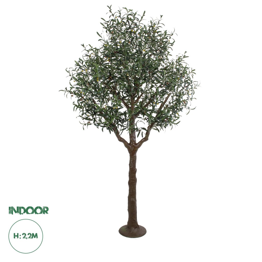 GloboStar® Artificial Garden OLIVE TREE 20425 Τεχνητό Διακοσμητικό Δέντρο Ελιά Υ220cm