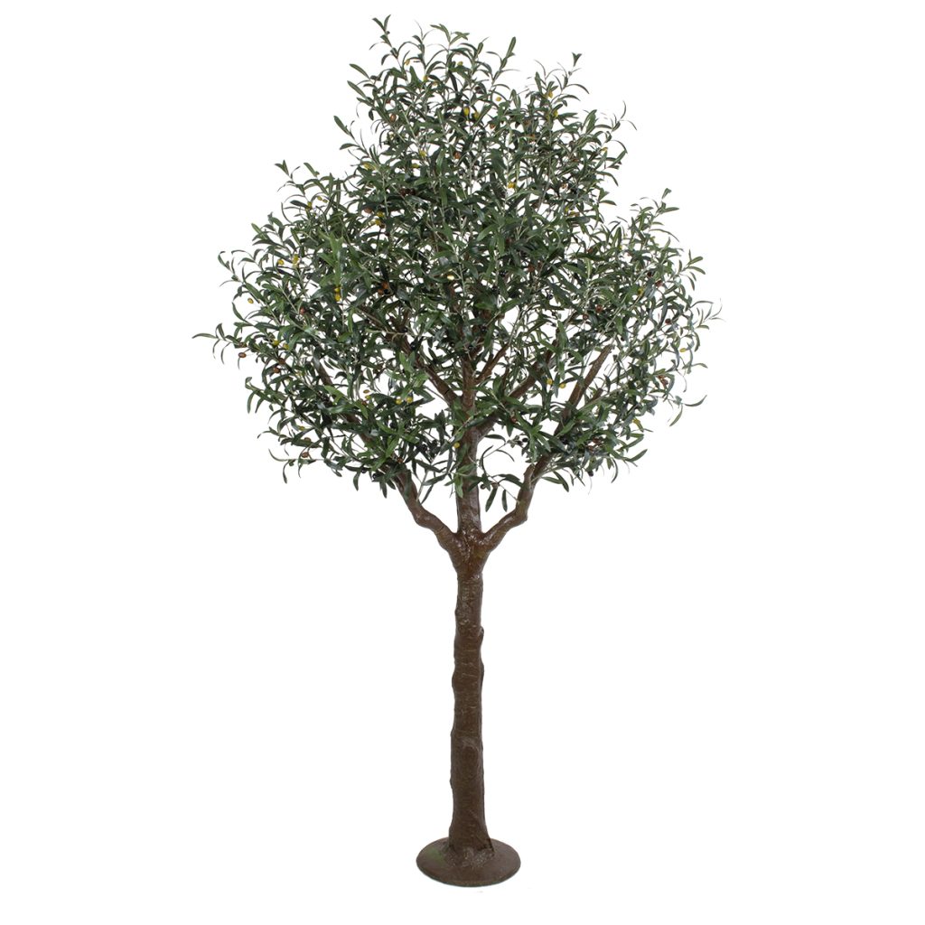 GloboStar® Artificial Garden OLIVE TREE 20425 Τεχνητό Διακοσμητικό Δέντρο Ελιά Υ220cm