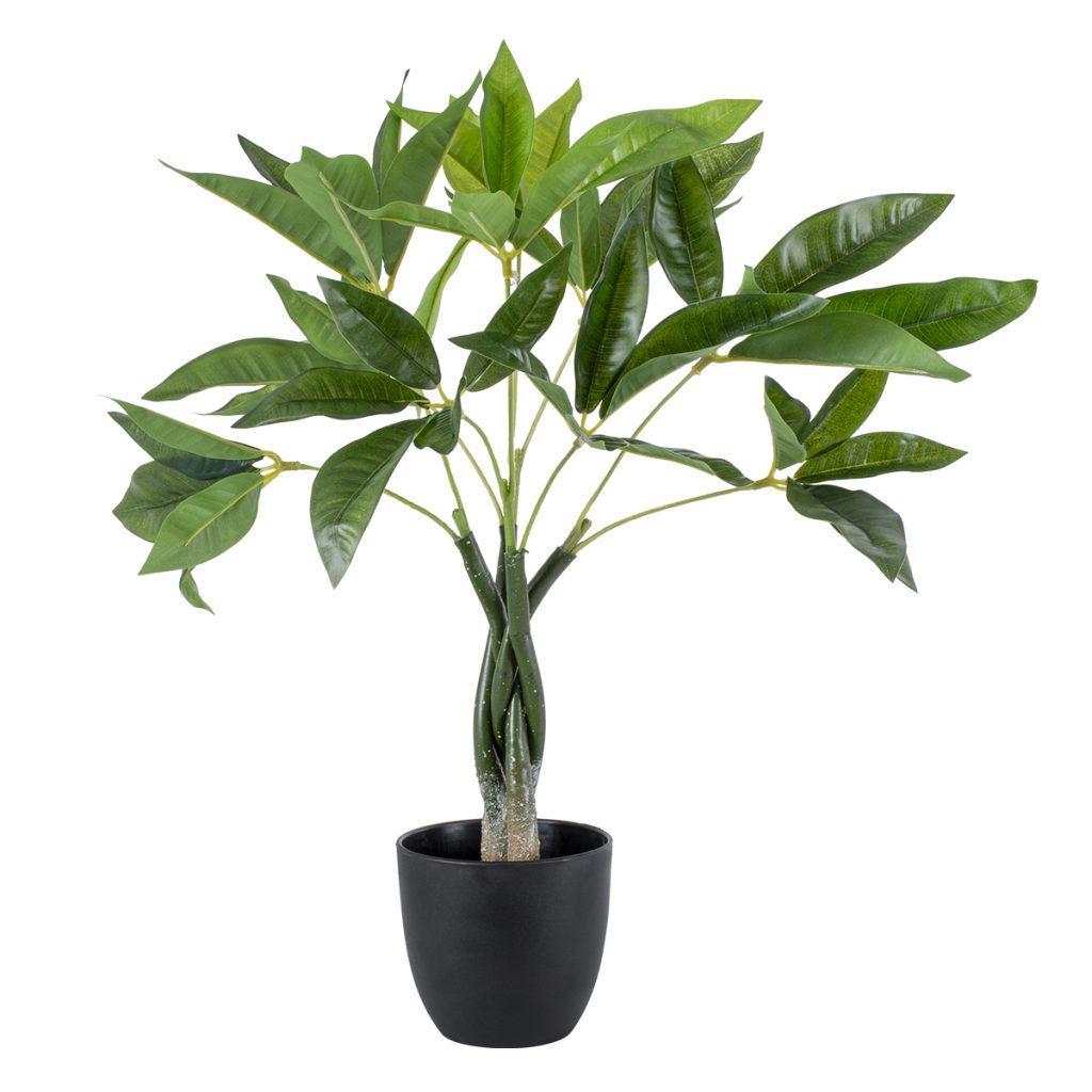 GloboStar® Artificial Garden PACHIRA GLABRA 20428 Τεχνητό Διακοσμητικό Φυτό Παχίρα της Τύχης Υ50cm
