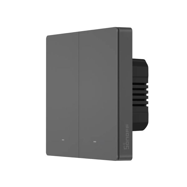 GloboStar® 80091 SONOFF M5-2C-86 SwitchMan Mechanical Smart Switch WiFi & Bluetooth AC 100-240V Max 10A 2200W (5A/Way) 2 Way